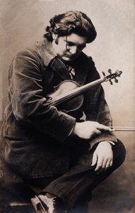 Portrett av Eugene Ysaye (s/hvitt bilde) av Unknown photographer