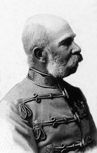 Portrett av Francois-Joseph (Francois Joseph) I av Østerrike (1830-1916), keiser av Østerrike fra 1848 til 1916, konge av Böhme og konge av Ungarn fra 1867 til 1916. av Unknown photographer