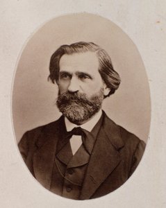 Portrett av Giuseppe Verdi (s/hvitt bilde) av Unknown photographer