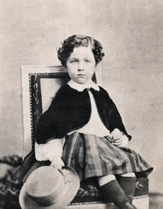 Portrett av keiserprins Eugene Louis Napoleon Bonaparte (1856-1879), sønn av Napoleon III. Anonymt fotografi tatt på Fontainebleau i juni 1860 av Unknown photographer