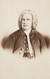 Portrett av Johann Sebastian Bach, fra et tidligere bilde av Unknown photographer