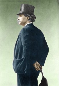 Portrett av Mark Twain (1835-1910) av Unknown photographer
