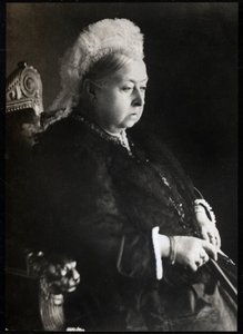 Portrett av dronning Victoria (Victoria Iere) (1819-1901), dronning av Storbritannia av Storbritannia og Irland. FPL samling. av Unknown photographer