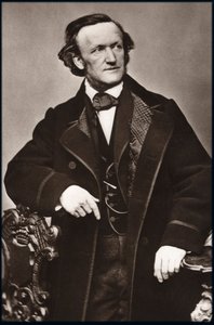 Portrett av komponist Richard Wagner (1813-1883) - Portrett av Richard Wagner (1813-1883), tysk komponist. av Unknown photographer