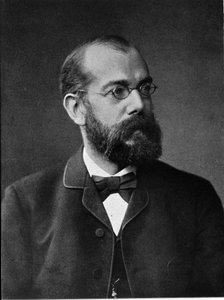 Portrett av den tyske legen Robert Koch (1843-1910). av Unknown photographer