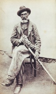 Portrett av den italienske fjellklatren Jean-Antoine Carrel (Valtournenche av Unknown photographer