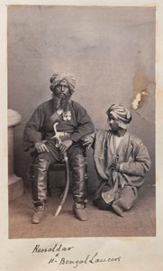 Rissaldar fra de 11. Bengal Lancers av Unknown photographer