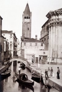 San Giovanni e Paolo-distriktet i Venezia - fotografering, slutten av 1800-tallet av Unknown photographer