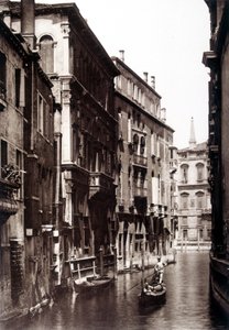 Grimani-kanalen i Venezia - fotografi, slutten av 1800-tallet