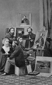 Kunstneren skulptøren, maleren og fotografen. Fotografi, sent på 1800-tallet, Paris. Coll. Selva. av Unknown photographer
