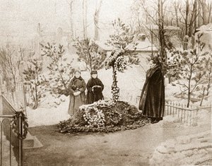 Familien til den russiske forfatteren Fjodor Dostojevskij (Dostojevskij eller Dostojevskij av Unknown photographer
