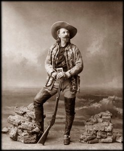 William Frederick Cody - Kjent som Buffalo Bill - Portrett av Buffalo Bill (1846-1917), oberst William Cody av Unknown photographer