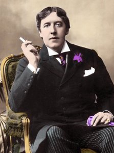 portrait of Oscar Wilde. 19th century photograph av Unknown photographer