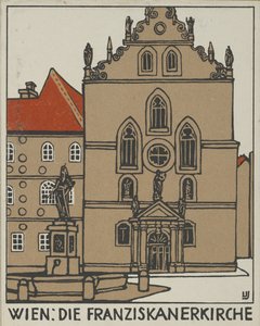 Wien: Fransiskanerkirken Wien: Fransiskanerkirken, 1908.
