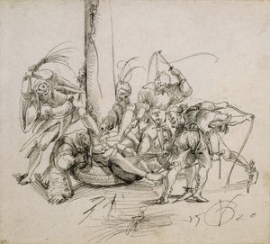 Kristi pisking av Urs (1485-1528) Graf