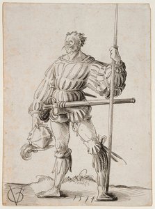 Soldat med en lanse, 1514