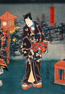 Fullmåne: Fargelegg planter og blomster av Utagawa Kunisada
