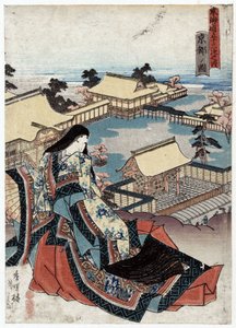 Kyoto No Zu, Ansicht von Kyoto von Utagawa (1786-1865) Kunisada