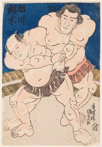 Komba t Desmoen t Les Inogawa bilde t Euonymus. Kunisada Utagawa (1786–1865) av Utagawa Kunisada