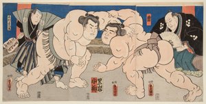 Det er et lite m felt t og det er s utte rs. Koyanagi bilde t Det er svart. Kunisada Utagawa (1786–1865) av Utagawa Kunisada
