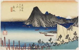 Faktisk utsikt over Imagiri, Maisaka, ca. 1833