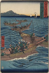 Bonito Fishing on the Ocean, Tosa-provinsen, september 1855