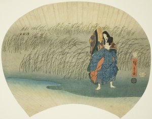 Par rømmer, fra Akutagawa-episoden i Tales of Ise av Utagawa Hiroshige