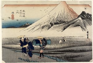 Fuji om morgenen, Hara, ca. 1833