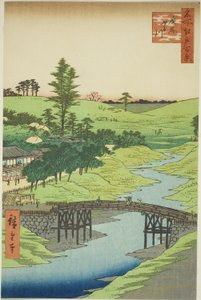 Rive Furukawa, Hiroo (Hiroo Furukawa), fra seriens ``Ridge for ridge d re d fa net s views of Edo (One Hundred Famous Views of Edo)