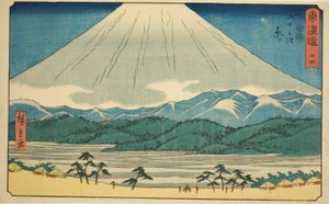 Hara - Nei. 14, fra serien "Fifty-three Stations of the Tokaido (Tokaido gojusan tsugi)," også kjent som Reisho Tokaido av Utagawa Hiroshige