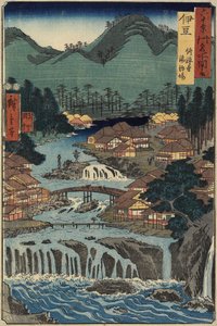 Varme kilder ved Shuzenji, Izu-provinsen, august 1853