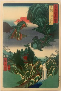 Hourai-tempelet av Utagawa Hiroshige