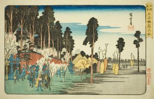 Inari Shine at Oncle (onkel Inari no Yashiro), fra seriens "fa net s pa s member Edo (ting berømt sted)" av Utagawa Hiroshige
