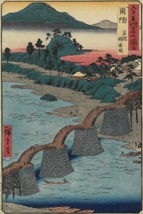 Kintai-broen ved Iwakuni, Suo_-provinsen, desember 1853