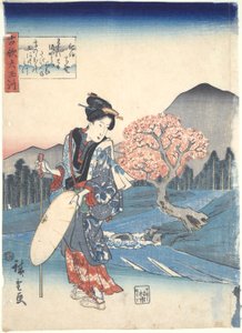 Koka: Seks Tama-elver av Utagawa Hiroshige