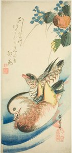 Mandarin ender av Utagawa Hiroshige