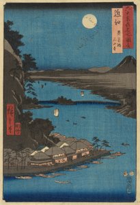Mino-provinsen: Yōrō-fossen (Mino, Yōrō no taki), fra serien Famous Places in the Sixty-odd Provinces [of Japan] ([Dai Nihon)] Rokujūyoshū meisho zue) av Utagawa Hiroshige