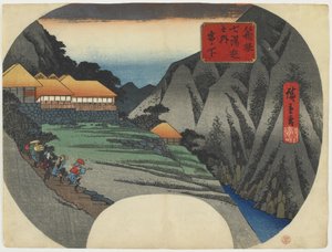 Miyanoshita, 1834-39 (farget treblokktrykk)