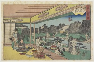 Musashi og ved Ushijima, ca. 1835-1842
