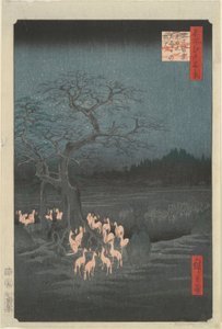 Nyttår av Utagawa Hiroshige