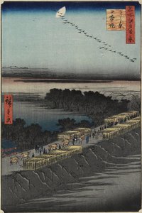 Nihon Embankment, Yoshiwara, April 1857
