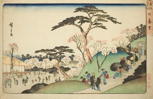 Nippori, fra serien "Famous Places in the Eastern Capital (Toto meisho)" av Utagawa Hiroshige