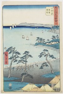 No.10 Fishermans House on a Beach, Odawara, juli 1855