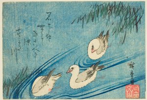 Østersfangere av Utagawa Hiroshige