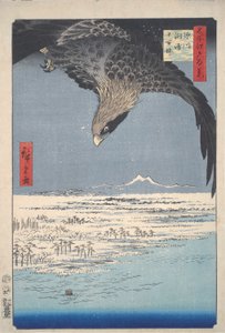 Plain at Susaki, Fukagawa, fra serien One Hundred Views of Edo av Utagawa Hiroshige