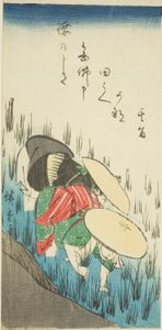 Plante ris av Utagawa Hiroshige
