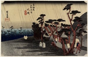 Prinsesse Toras regn, O_iso, ca. 1833 av Utagawa Hiroshige