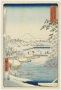 Elvebredden til Sukiya i den østlige hovedstaden, april 1858
