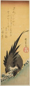 Hane i en åsside om vinteren av Utagawa Hiroshige