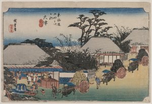 De femtitre stasjonene til Tokaido: Otsu av Utagawa Hiroshige